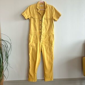 Madewell Short sleeve Coverall jumpsuit Size M